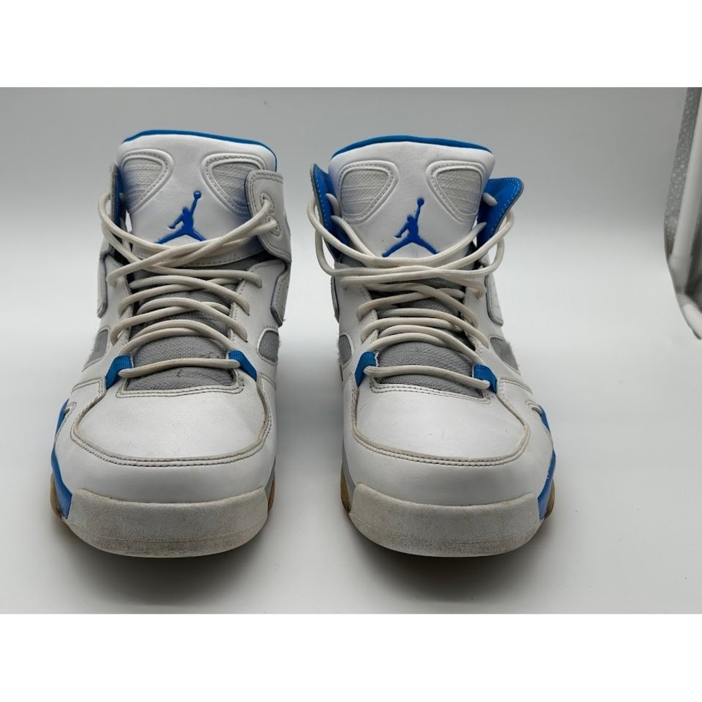 Jordan Flight Club 91 White Photo Blue Wolf Grey 555475-104 Mens 9.5 Sneaker